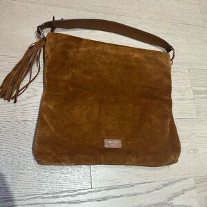 Jimmy Choo Tan Suede Tote